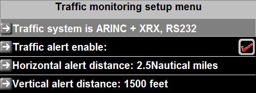 Configuration Trafic Setup